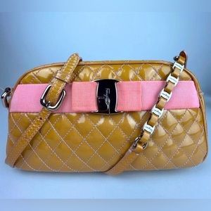 Salvatore Ferragamo Patent Leather Crossbody bag 10X5